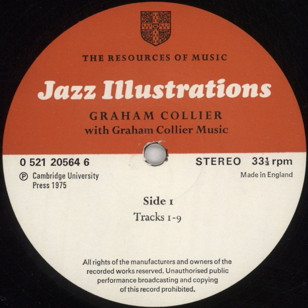 Graham Collier Jazz Illustrations + Book UK vinyl LP album (LP record) GE8LPJA853468