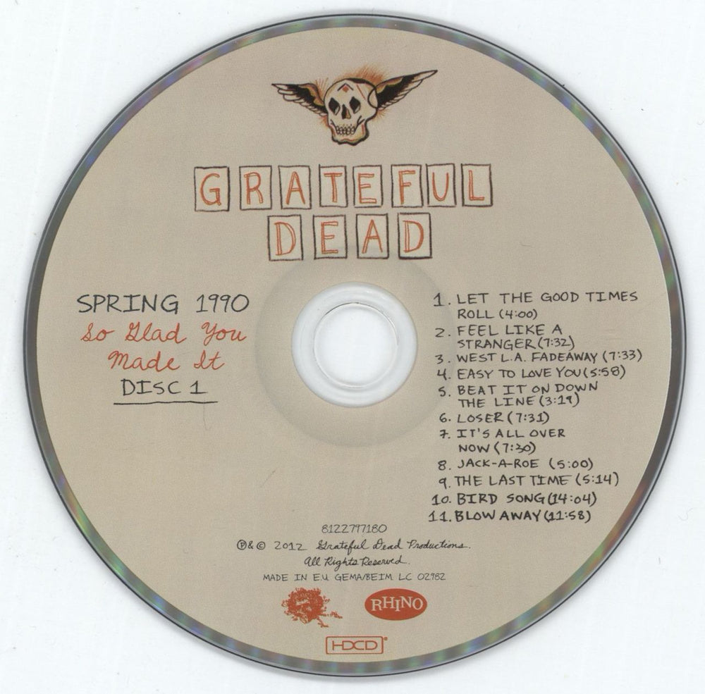 Grateful Dead Spring 1990: So Glad You Made It UK 2 CD album set (Double CD) GRD2CSP844608