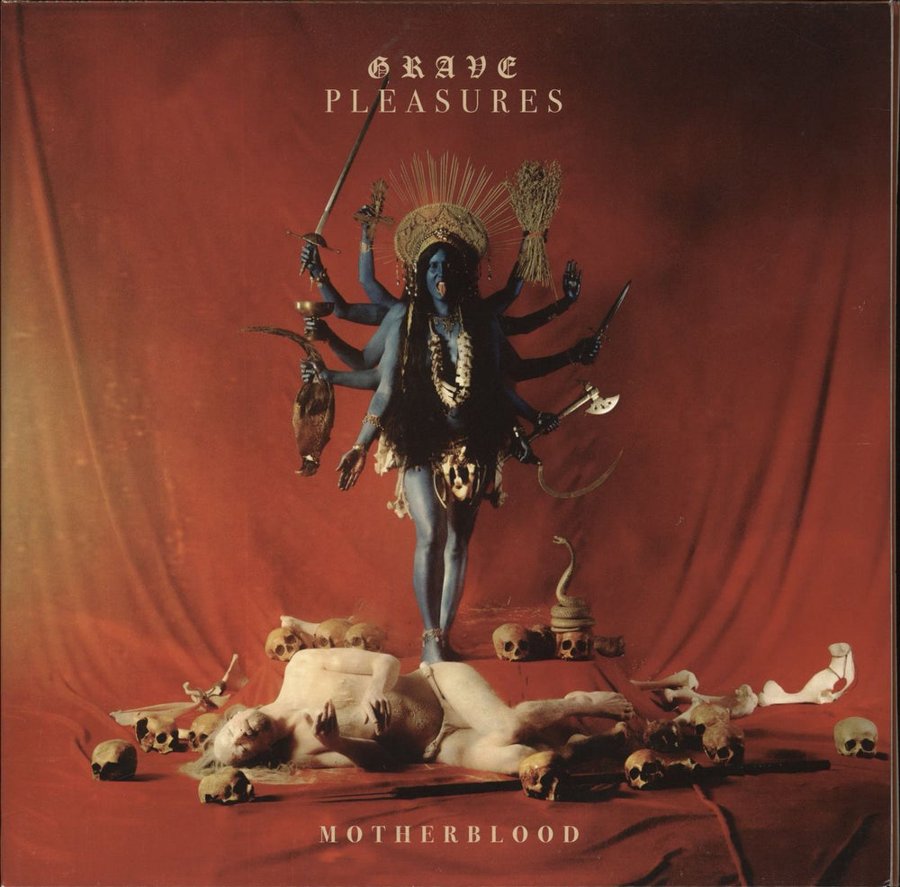 Grave Pleasures Motherblood - Blue Opaque Vinyl UK vinyl LP album (LP record) 88985468511