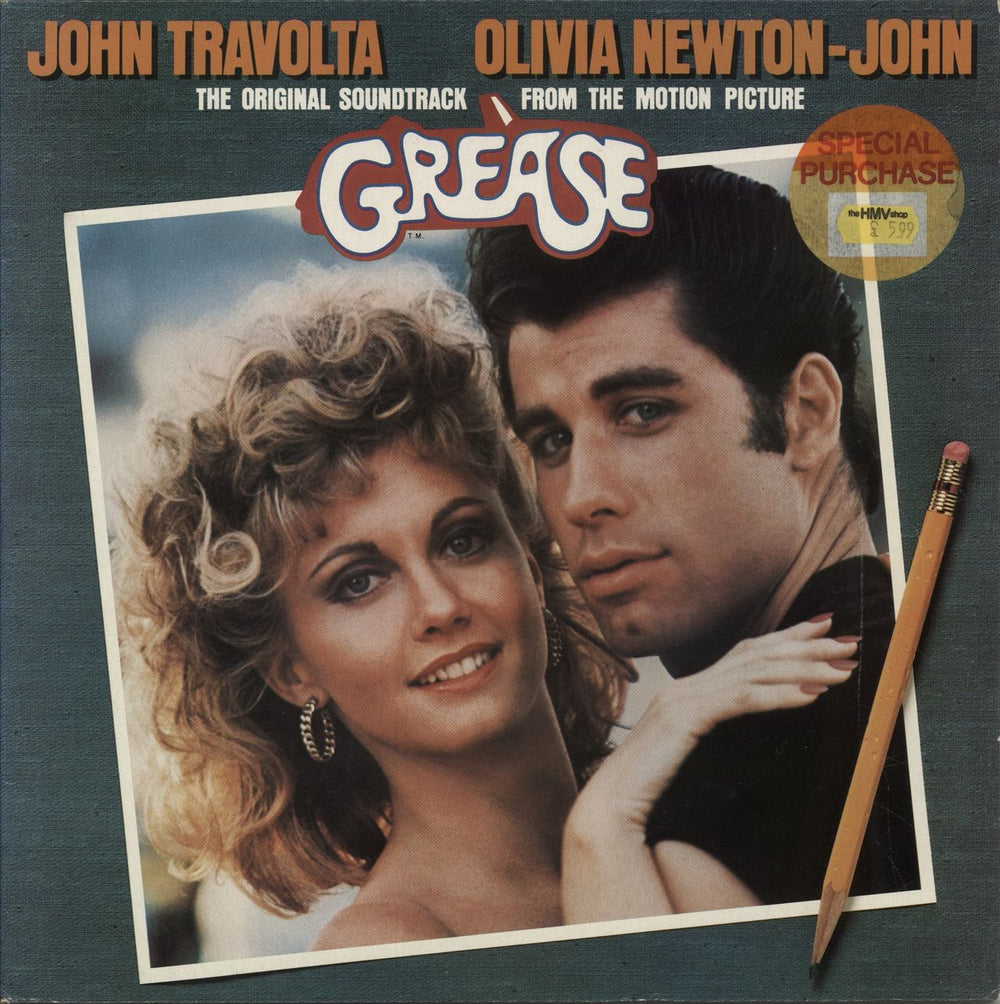 Grease Grease UK 2-LP vinyl record set (Double LP Album) 817998-1