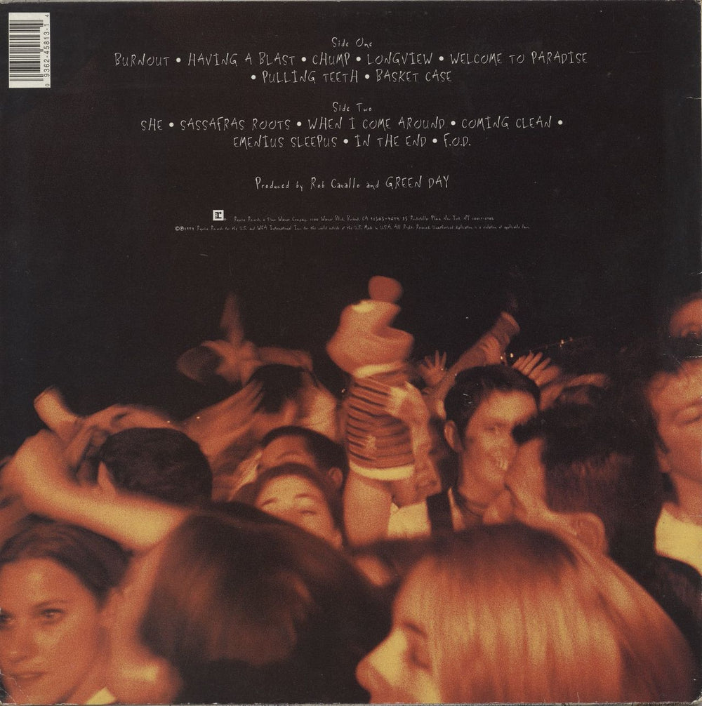 Green Day Dookie - Green Vinyl - VG German vinyl LP album (LP record) 093624581314