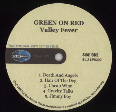 Green On Red Valley Fever - Live At The Rialto Tucson, AZ 9/04/05 German 2-LP vinyl record set (Double LP Album) GRO2LVA839831