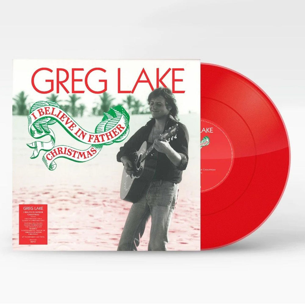 Greg Lake I Believe In Father Christmas - Transparent Red Vinyl - Sealed UK 10" vinyl single (10 inch record) BMGCAT766SV