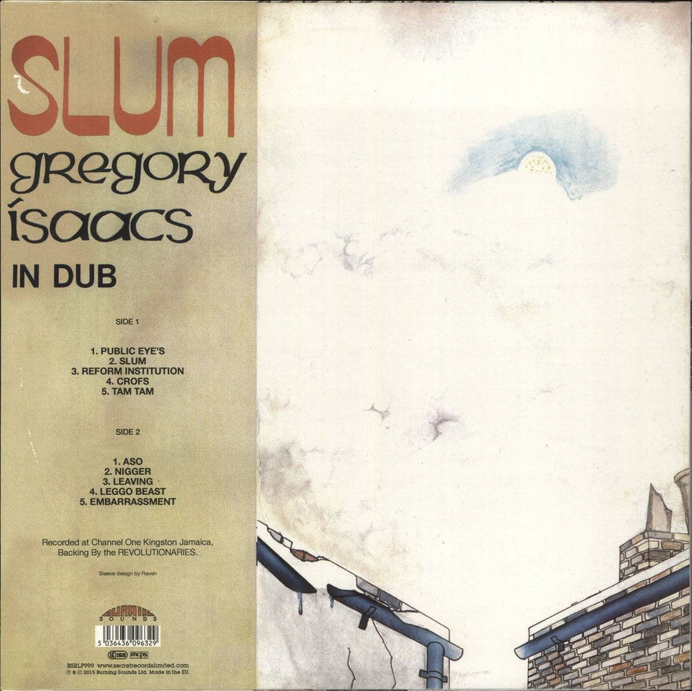 Gregory Isaacs Slum In Dub UK vinyl LP album (LP record) 5036436096329