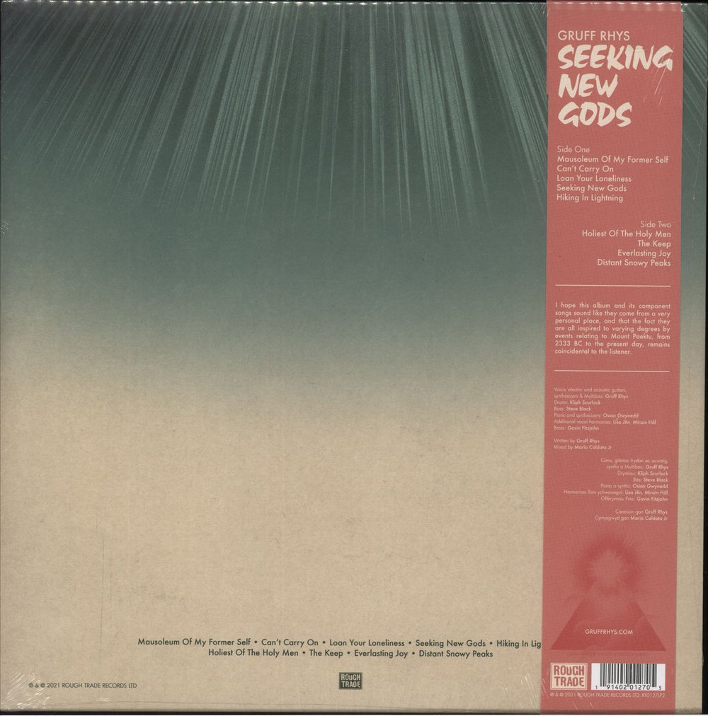 Gruff Rhys Seeking New Gods - Dark Green Vinyl - Sealed UK vinyl LP album (LP record) 191402012705