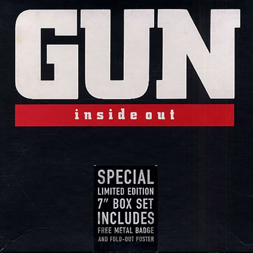 Gun (80s) Inside Out UK 7" single box set AMB531