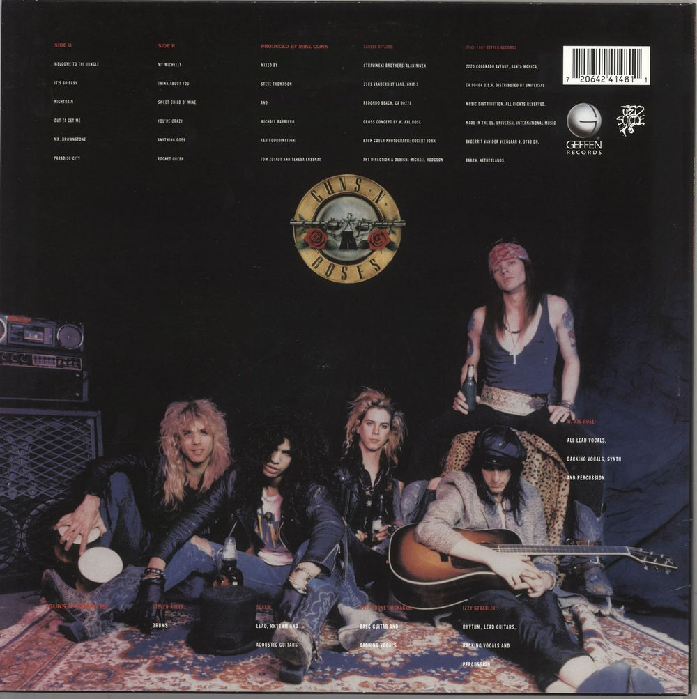 Guns N Roses Appetite For Destruction - 180gm UK vinyl LP album (LP record) GNRLPAP734798