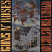 Guns N Roses Appetite For Destruction - 1st + Lyric Warning Hype Sticker UK vinyl LP album (LP record) WX125