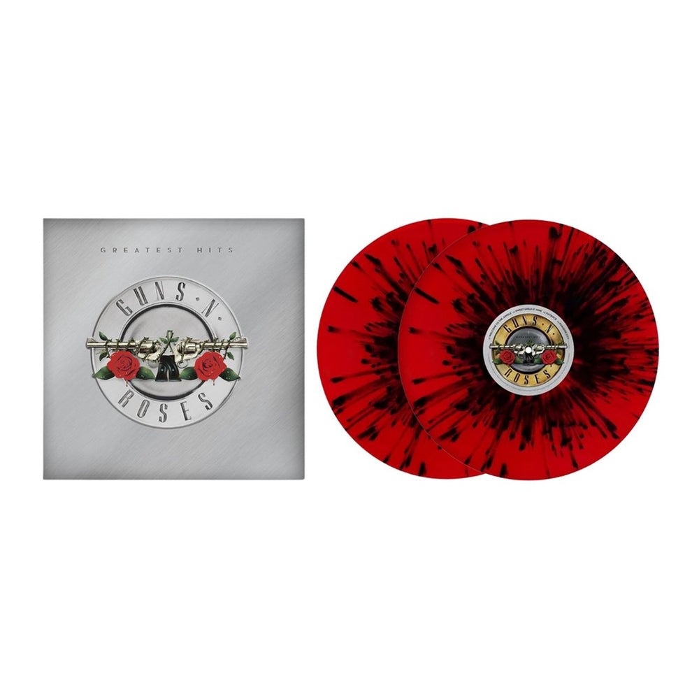 Guns N Roses Greatest Hits - Red & Black Splatter Vinyl - Sealed UK 2-LP vinyl record set (Double LP Album) 602475171836