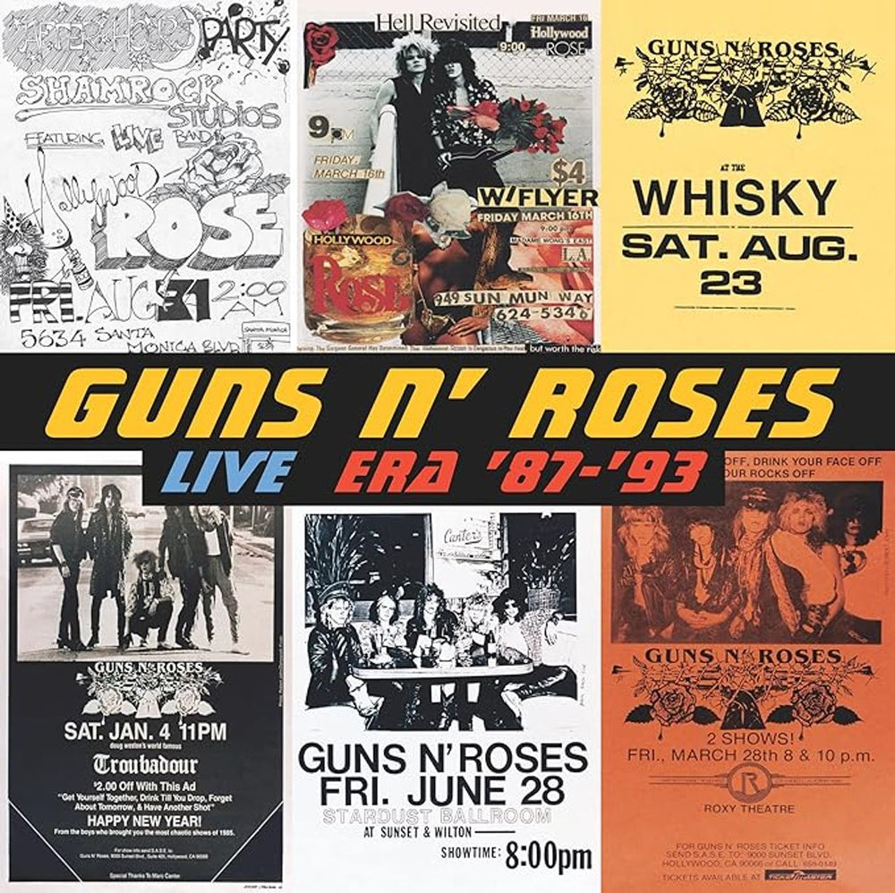 Guns N Roses Live Era '87-'93 - Remastered 4-LP Vinyl Edition + Poster - Sealed UK Vinyl Box Set 602475188629