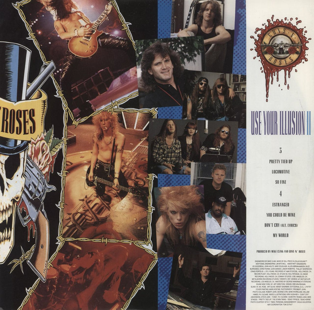 Guns N Roses Use Your Illusion II - EX UK 2-LP vinyl record set (Double LP Album) Deleted