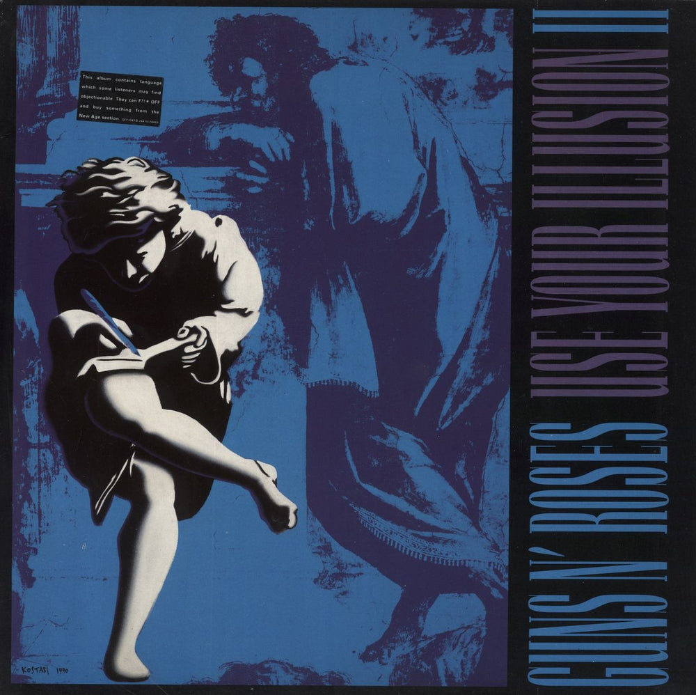 Guns N Roses Use Your Illusion II - EX UK 2-LP vinyl record set (Double LP Album) GEF24420