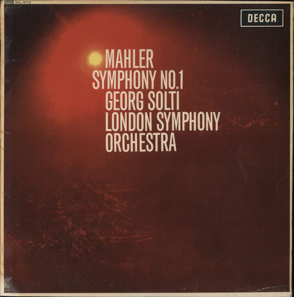 Gustav Mahler Symphony No. 1 - 1st UK vinyl LP album (LP record) SXL6113