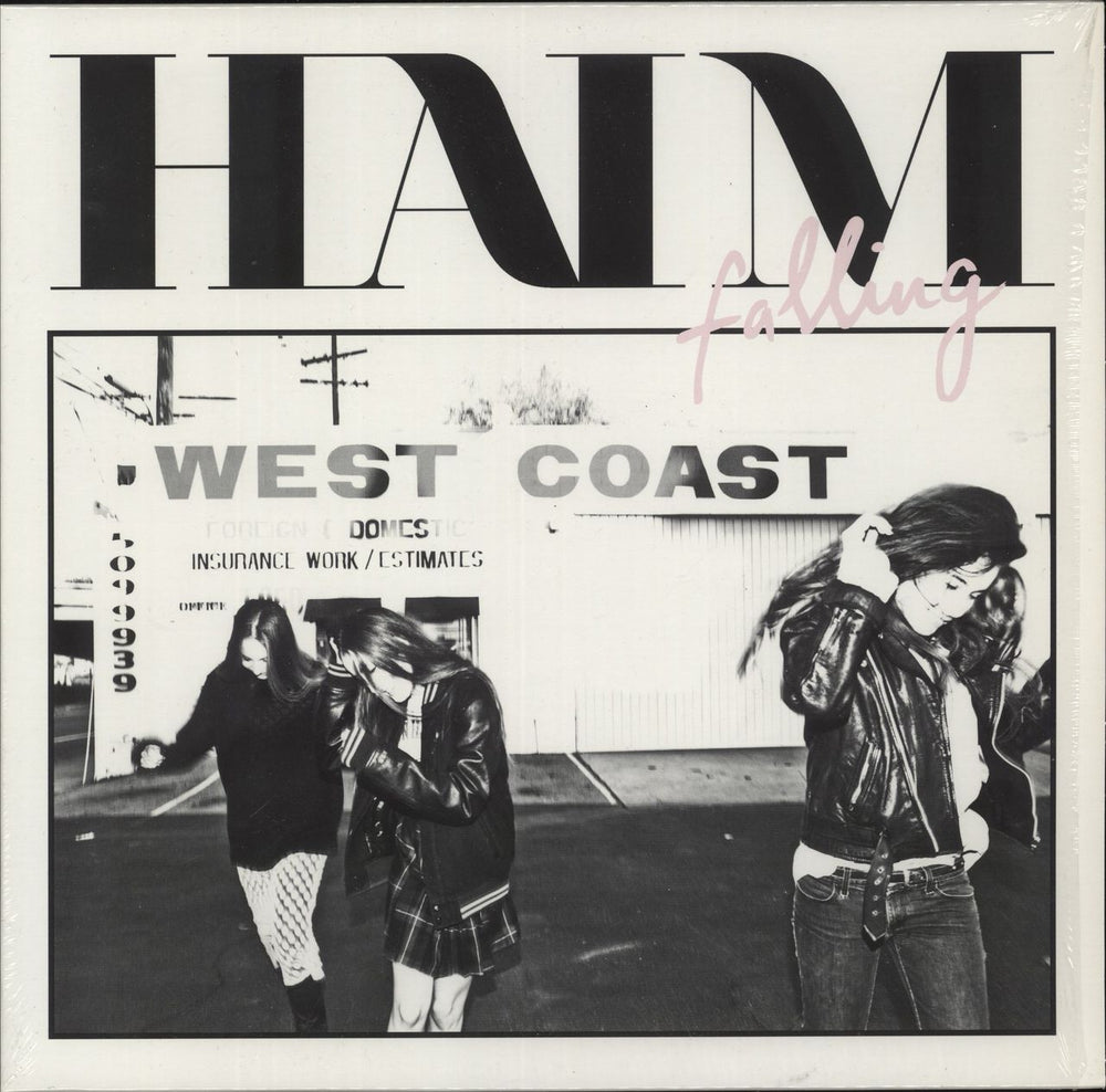 Haim Falling - Pink Vinyl UK 10" vinyl single (10 inch record) 3729830