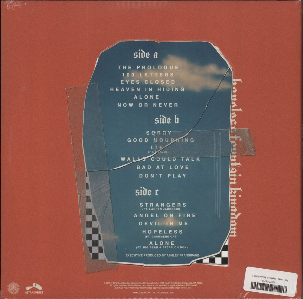 Halsey Hopeless Fountain Kingdom - Yellow Vinyl - Sealed US vinyl LP album (LP record)