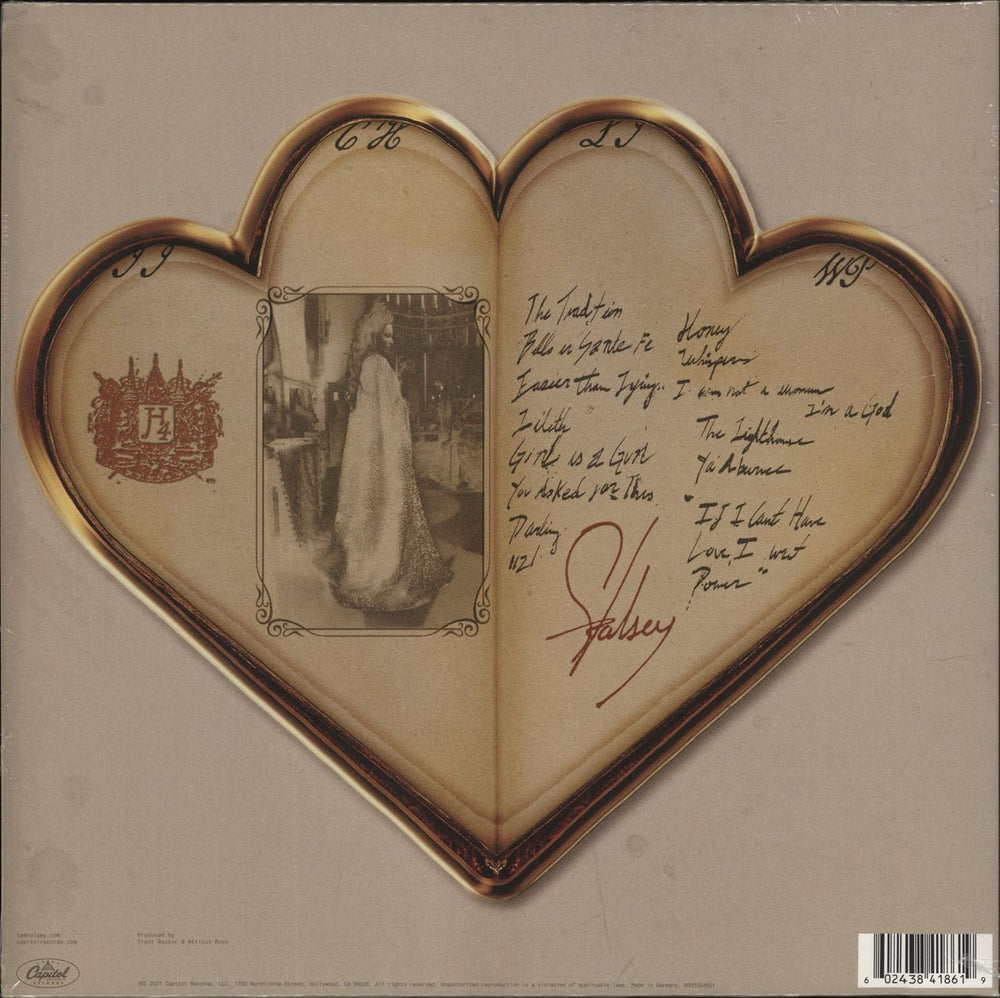 Halsey If I Can't Have Love, I Want Power - Orange Vinyl + Autographed UK vinyl LP album (LP record) 602438241965