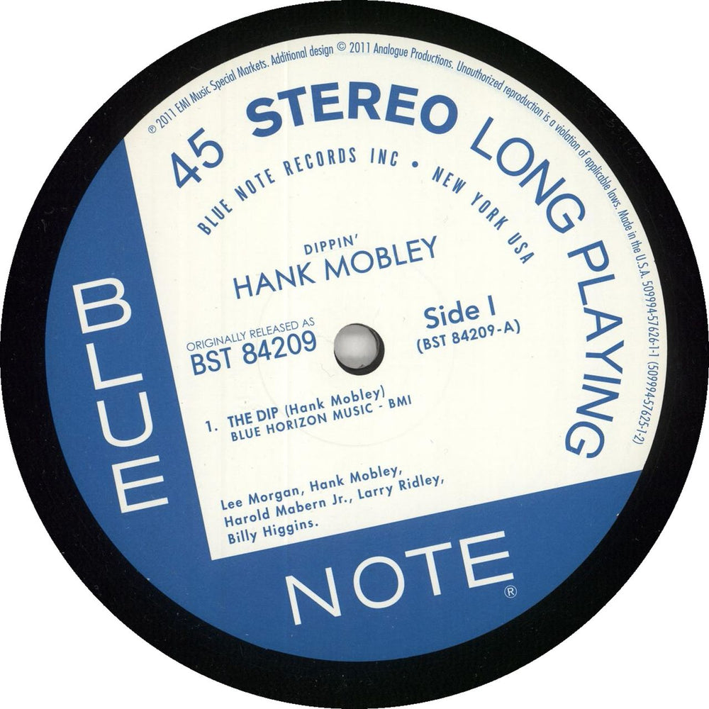 Hank Mobley Dippin' - 45RPM 180 Gram - Numbered US 2-LP vinyl record set (Double LP Album)