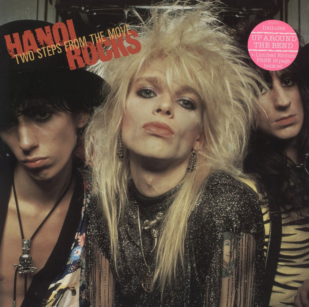 Hanoi Rocks Two Steps From The Move + Inner & Booklet UK vinyl LP album (LP record) 26066