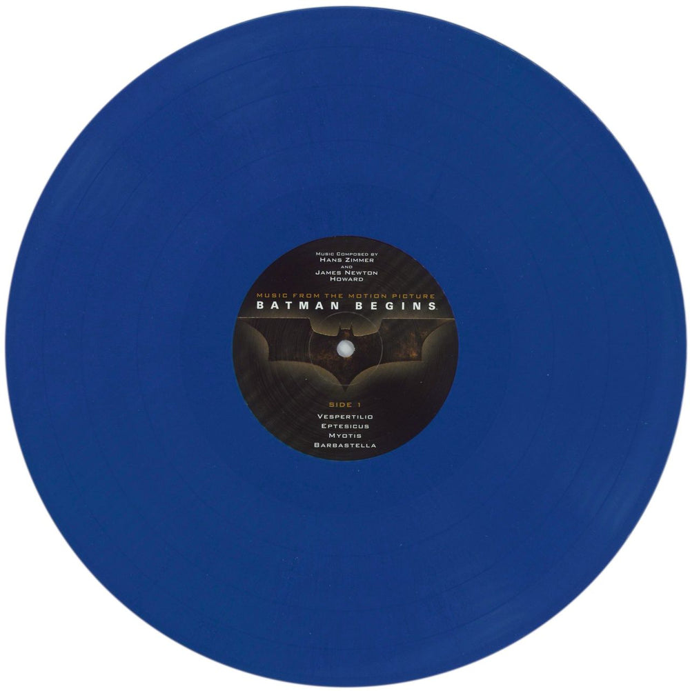 Hans Zimmer Batman Begins  - Blue Vinyl UK 2-LP vinyl record set (Double LP Album) HZA2LBA869616