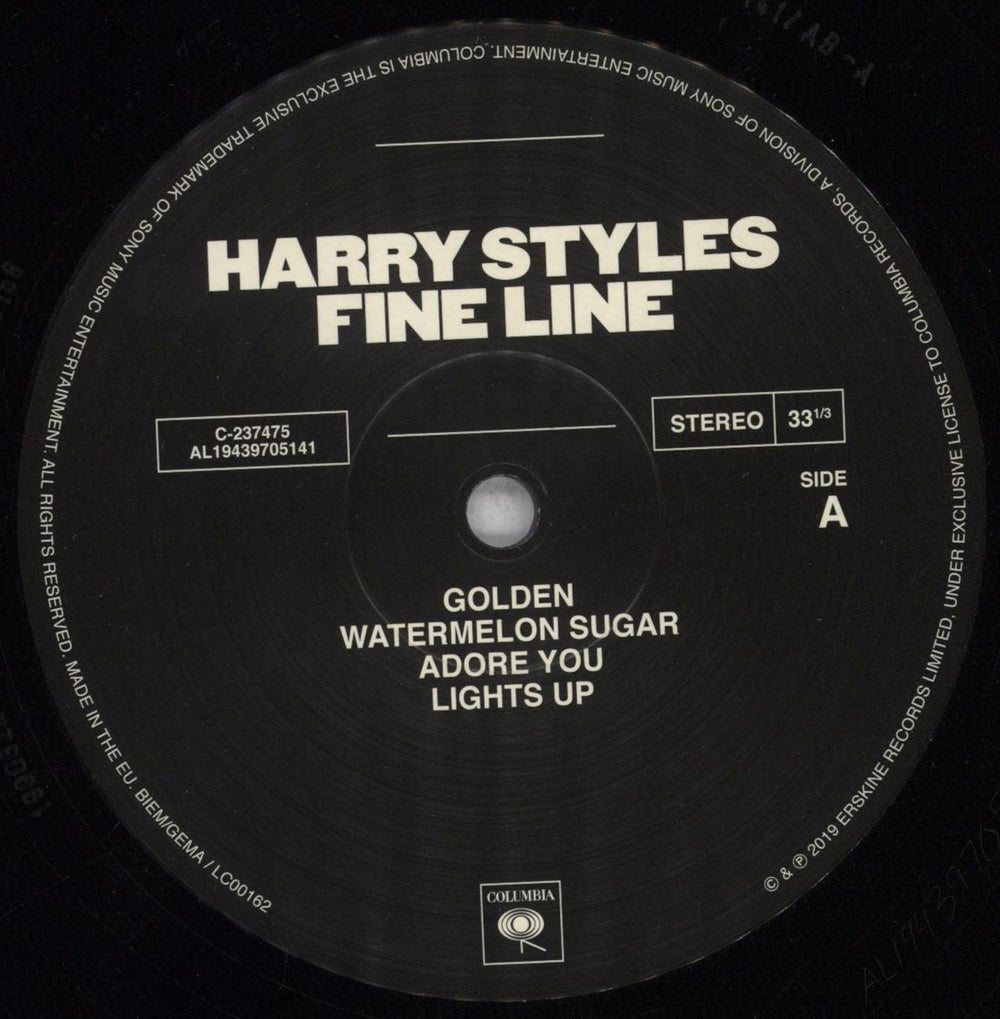 Harry Styles Fine Line - 180gm - EX UK 2-LP vinyl record set (Double LP Album) QHS2LFI840196