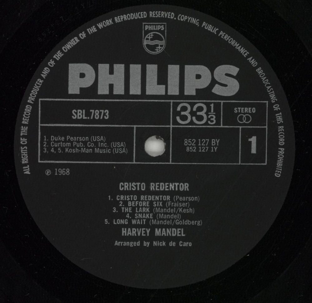 Harvey Mandel Cristo Redentor - 1st UK vinyl LP album (LP record) HJVLPCR544758