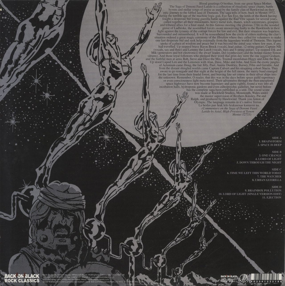 Hawkwind Doremi Fasol Latido - Grey Vinyl UK 2-LP vinyl record set (Double LP Album) 803341325180