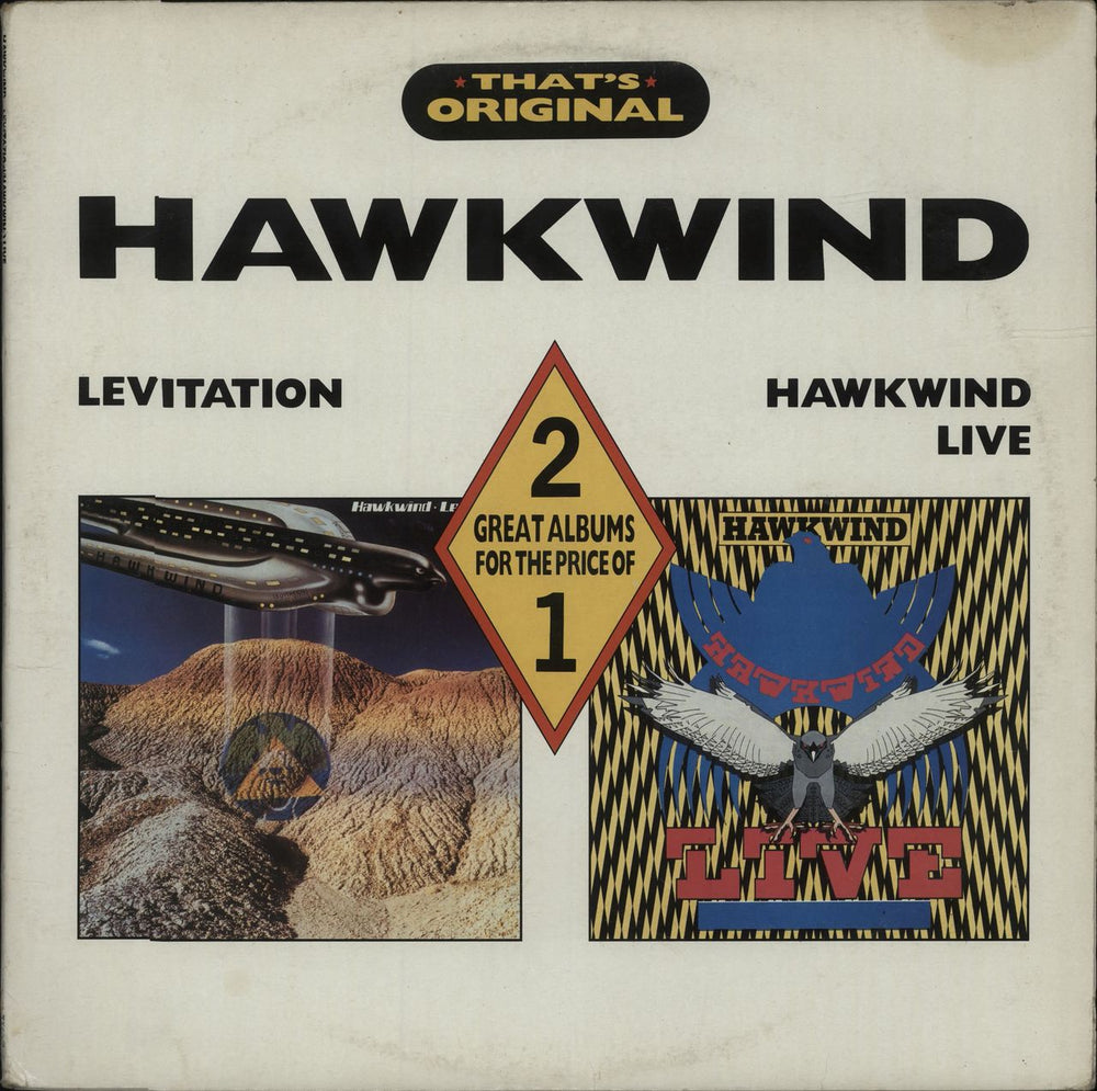 Hawkwind Levitation & Hawkwind Live UK 2-LP vinyl record set (Double LP Album) TFOLP17