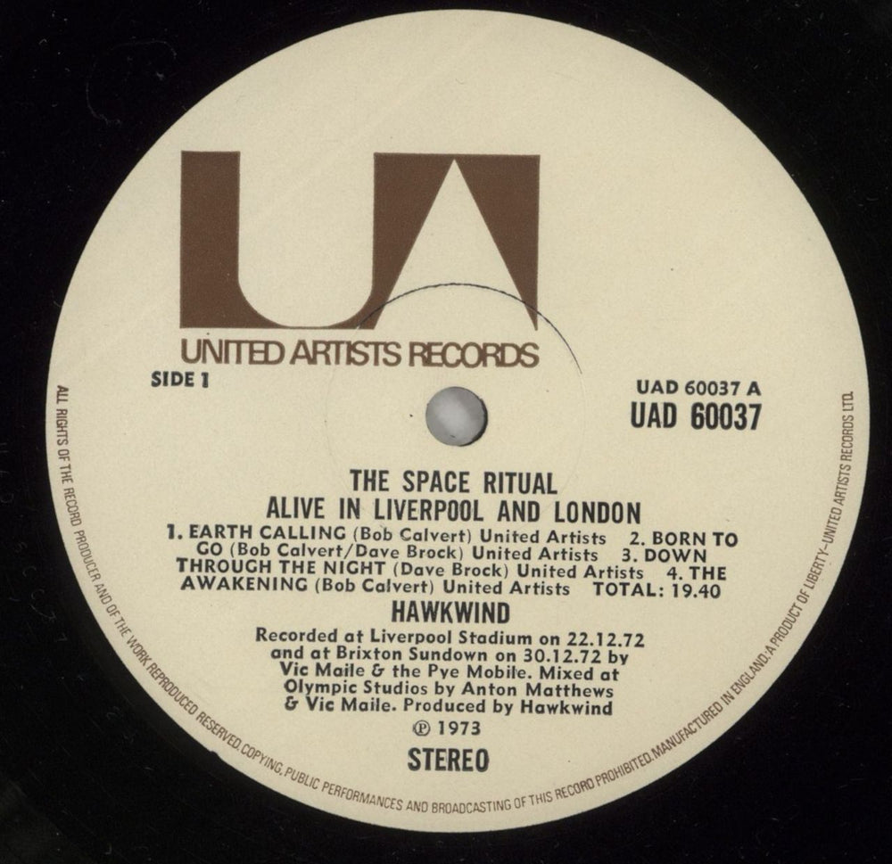 Hawkwind Space Ritual - 1st + Inners UK 2-LP vinyl record set (Double LP Album) HWK2LSP104237