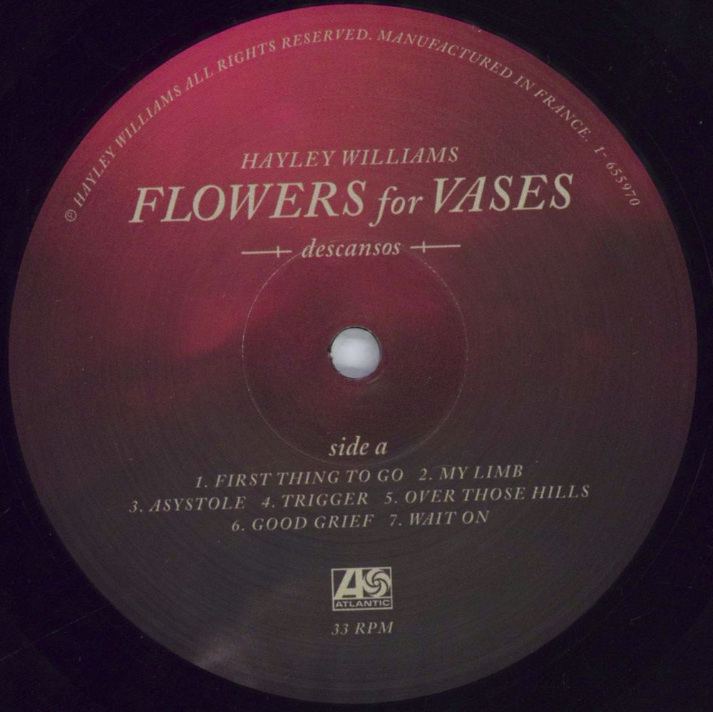 Hayley Williams Flowers For Vases / Descansos US vinyl LP album (LP record) 0-6LPFL832651