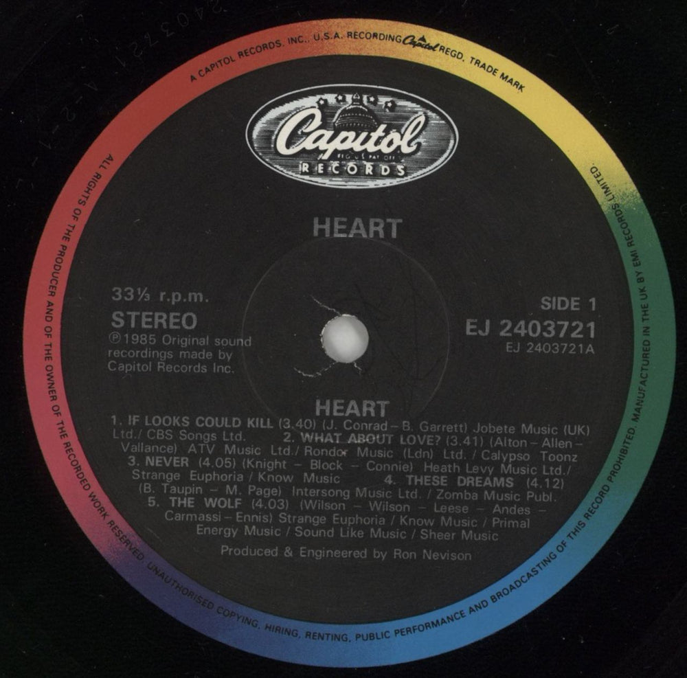 Heart Heart - Shrink UK vinyl LP album (LP record) HEALPHE865082