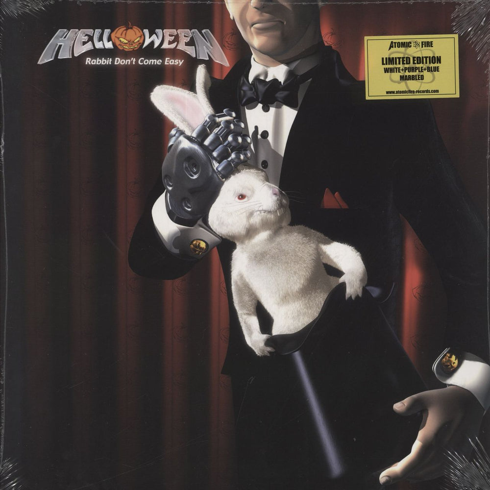 Helloween Rabbit Don't Come Easy - White/Purple/Blue Marbled Vinyl - Sealed UK 2-LP vinyl record set (Double LP Album) AF0106V