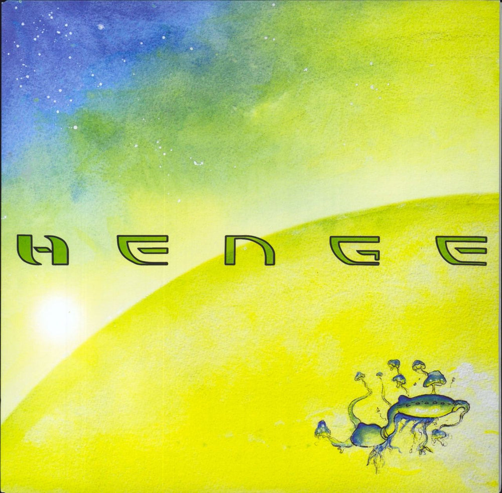 Henge [Space Rock] Attention Earth! - Lime Vinyl UK vinyl LP album (LP record) HENGE01LP