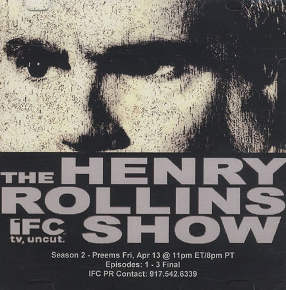 Henry Rollins The Henry Rollins Show US Promo promo DVD-R DVD-R ACETATE