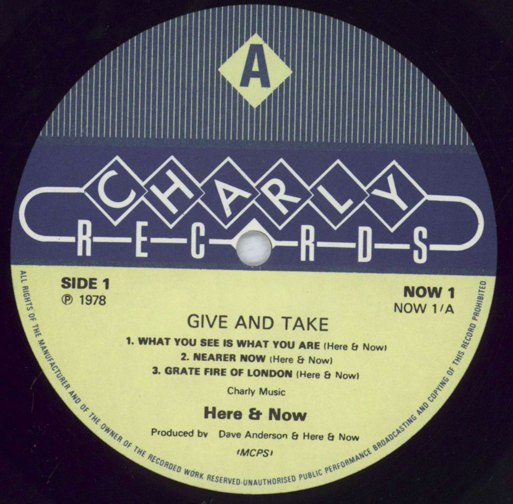 Here And Now Give And Take UK vinyl LP album (LP record) H&NLPGI827861