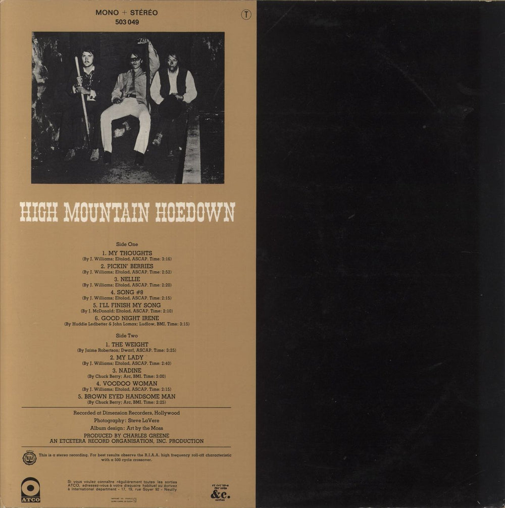 High Mountain Hoedown High Mountain Hoedown French vinyl LP album (LP record)
