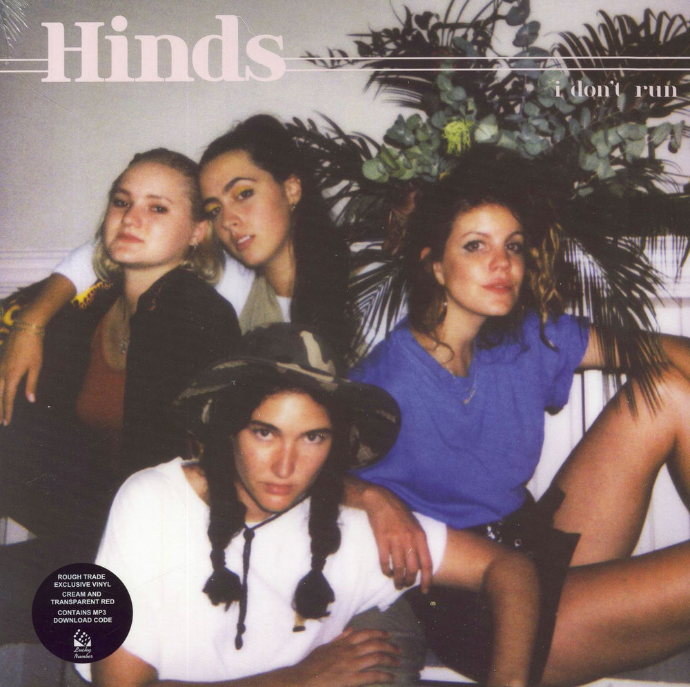 Hinds I Don't Run -  Half Transparent Red & Half Cream Coloured - Sealed UK vinyl LP album (LP record) LUCKY116RT