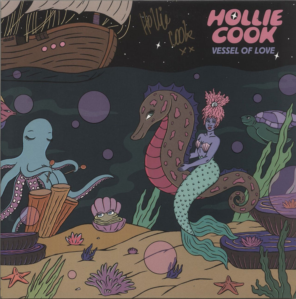 Hollie Cook Vessel of Love - Autographed - Pink Vinyl US vinyl LP album (LP record) MRG588