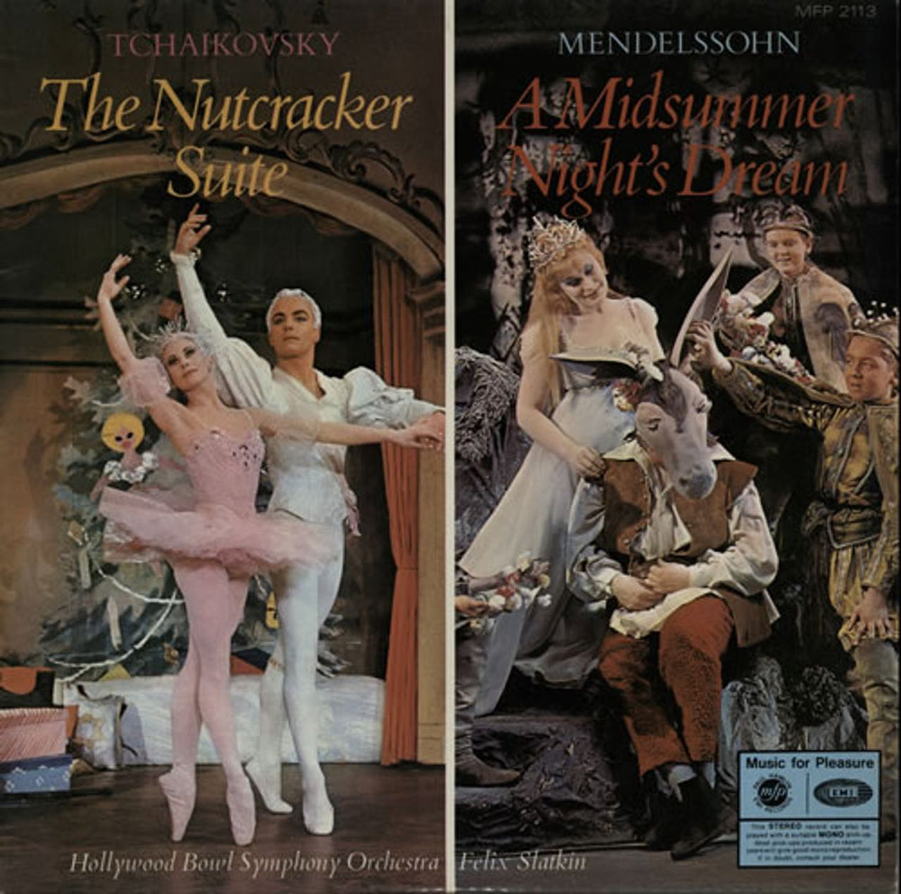Hollywood Bowl Orchestra Tchaikovsky: Nutcracker Suite / Mendelssohn: A Midsummer Night's Dream UK vinyl LP album (LP record) MFP2113
