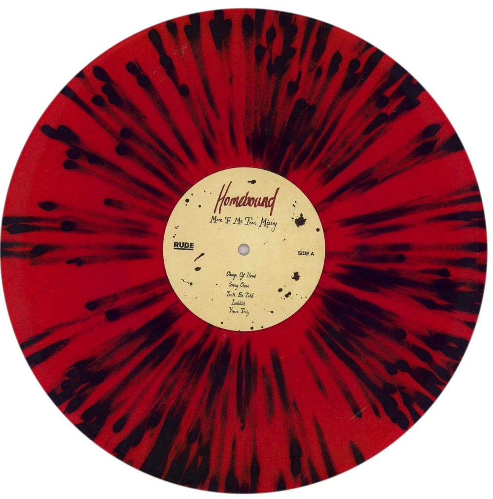 Homebound More To Me Than Misery - Red & Black Splattered Vinyl UK 12" vinyl single (12 inch record / Maxi-single) 72M12MO843707