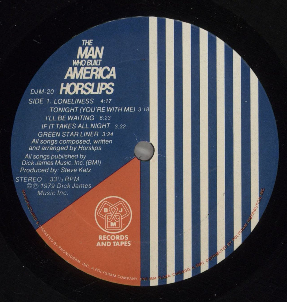 Horslips The Man Who Built America US vinyl LP album (LP record) OSLLPTH392322