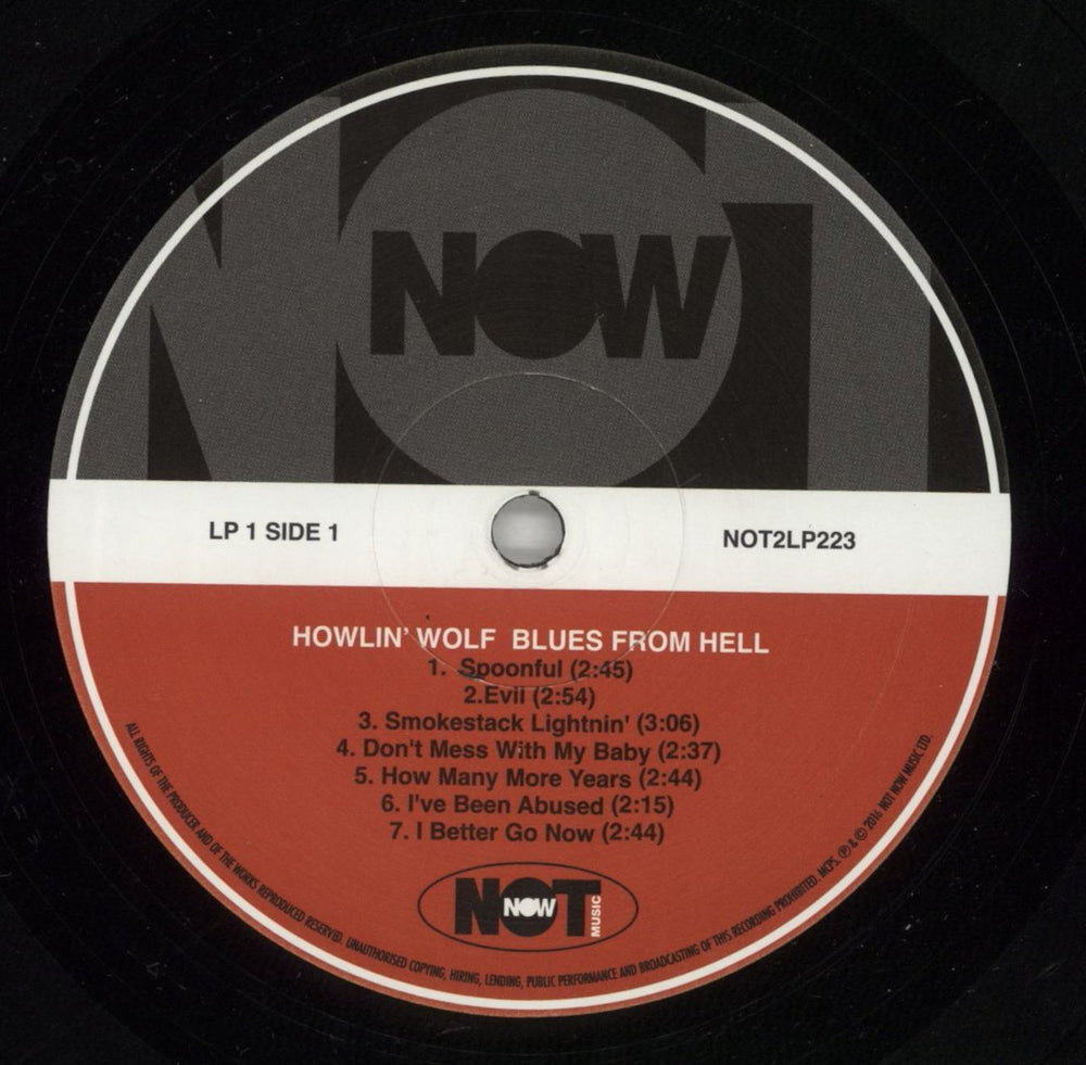 Howlin' Wolf Blues From Hell UK 2-LP vinyl record set (Double LP Album) HWO2LBL803505