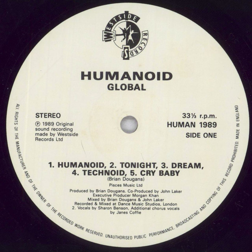 Humanoid Global - Ex UK vinyl LP album (LP record) HM0LPGL847862