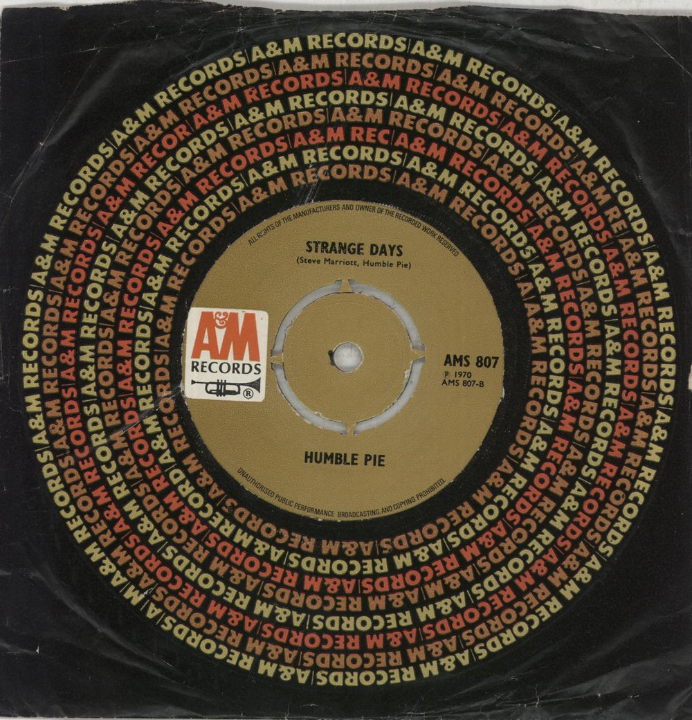 Humble Pie Big Black Dog UK 7" vinyl single (7 inch record / 45)