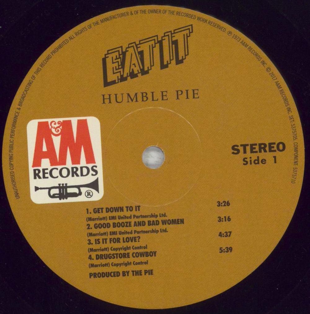Humble Pie Eat It UK 2-LP vinyl record set (Double LP Album) HMB2LEA851221