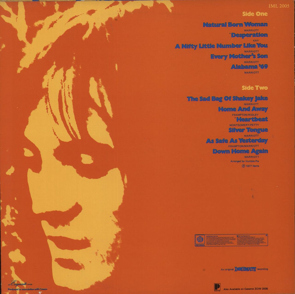 Humble Pie Greatest Hits - White Label UK vinyl LP album (LP record)