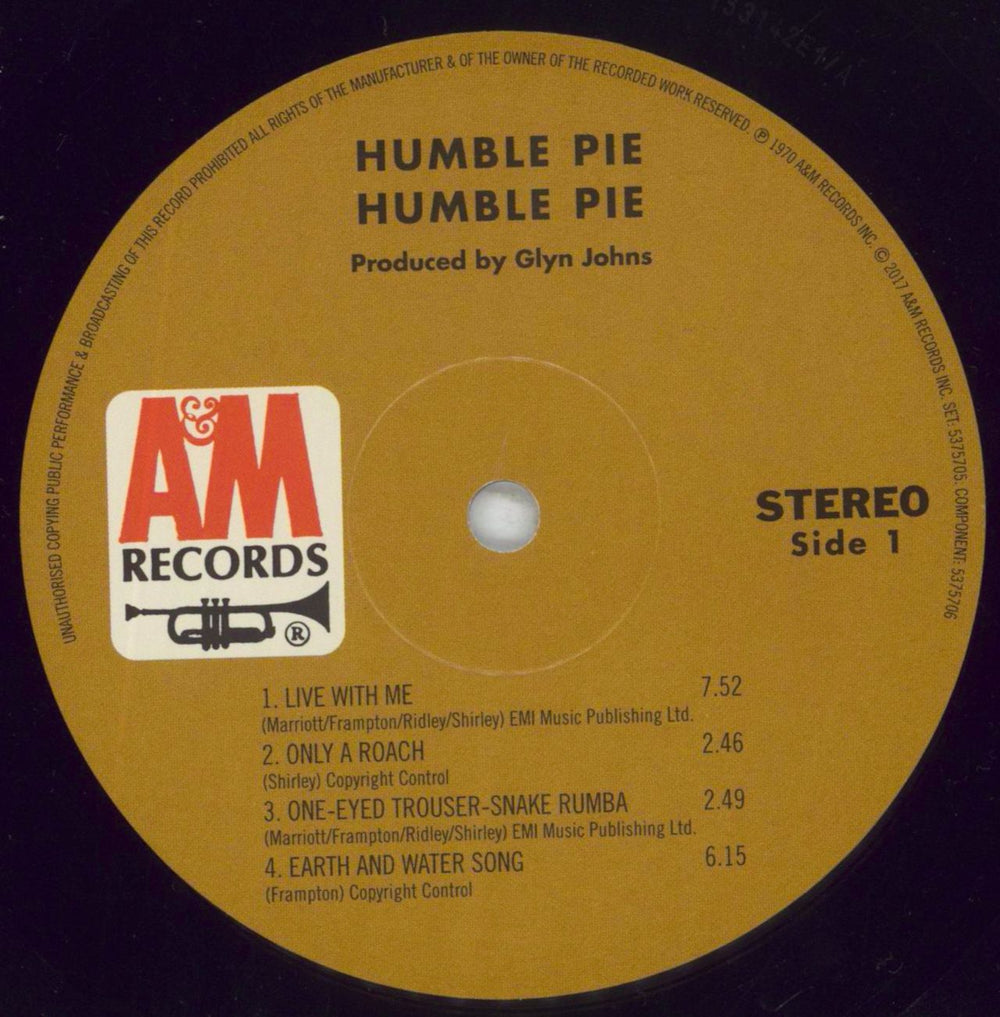 Humble Pie Humble Pie UK vinyl LP album (LP record) HMBLPHU851250