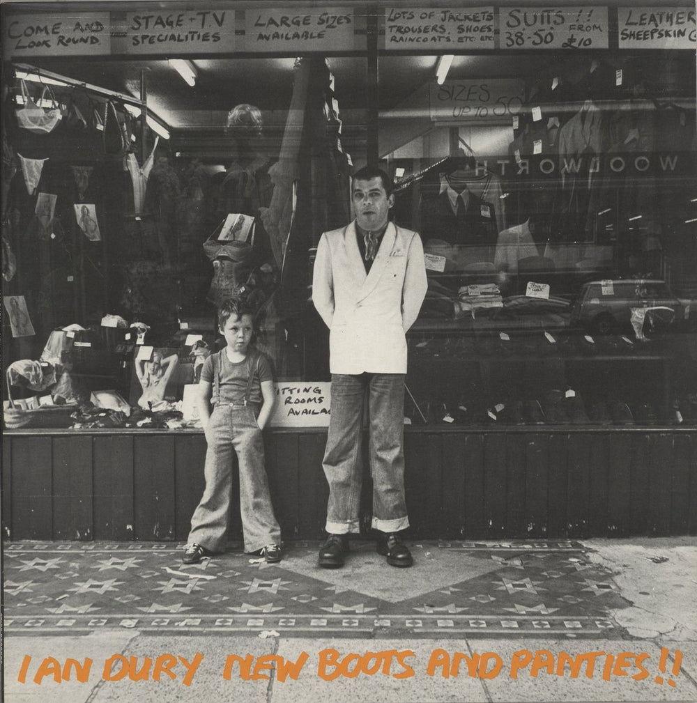 Ian Dury New Boots And Panties - Factory Sample UK Promo vinyl LP album (LP record) SEEZ4