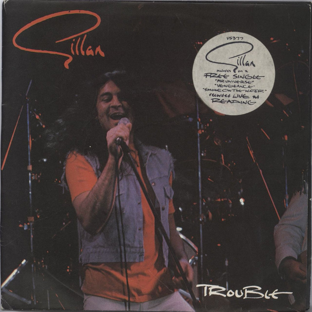 Ian Gillan Trouble - Double Pack - Hype Sticker UK 7" vinyl single (7 inch record / 45) VS377