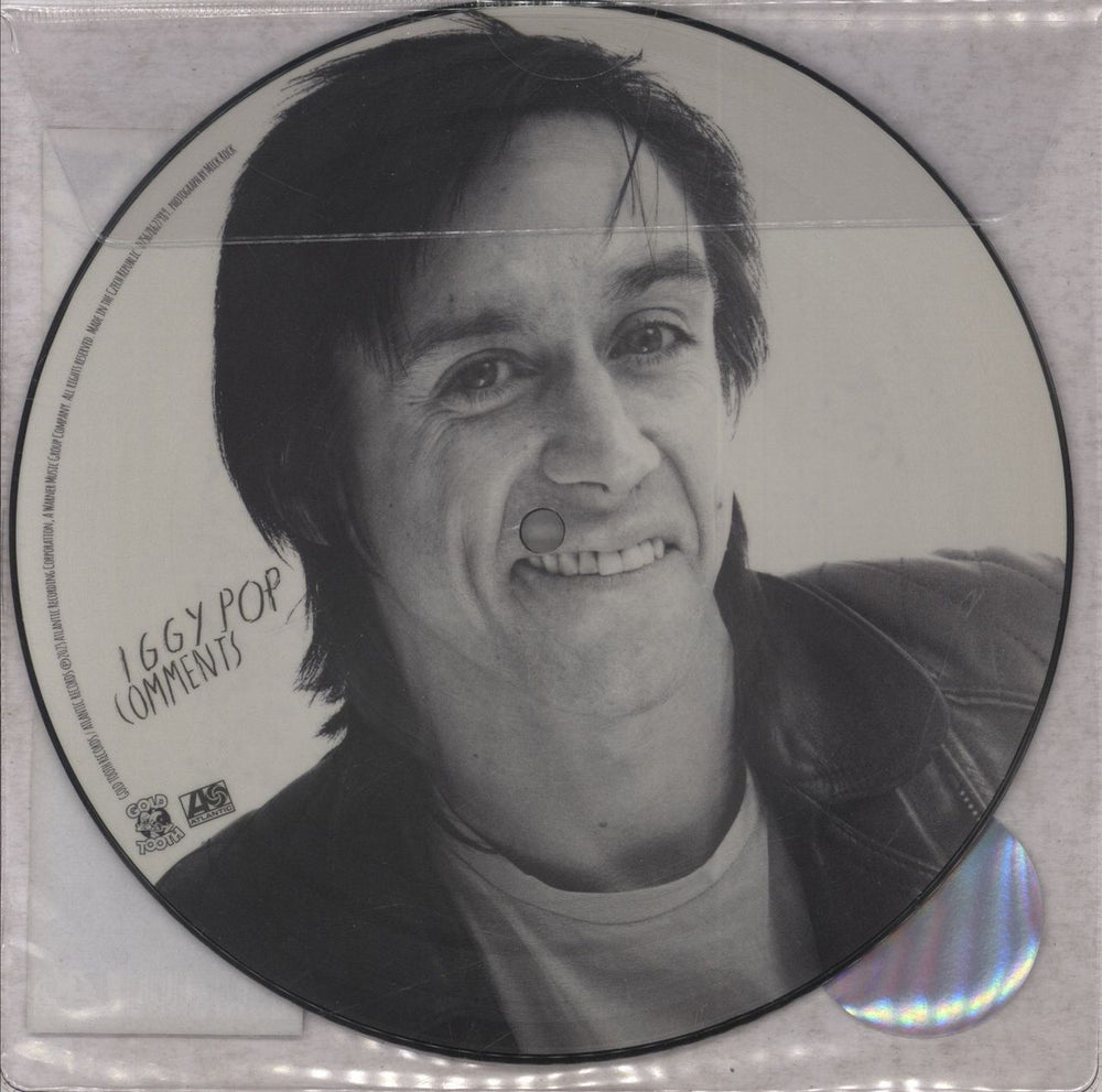 Iggy Pop Comments - Sealed UK 7" vinyl picture disc (7 inch picture disc single) 075678627989