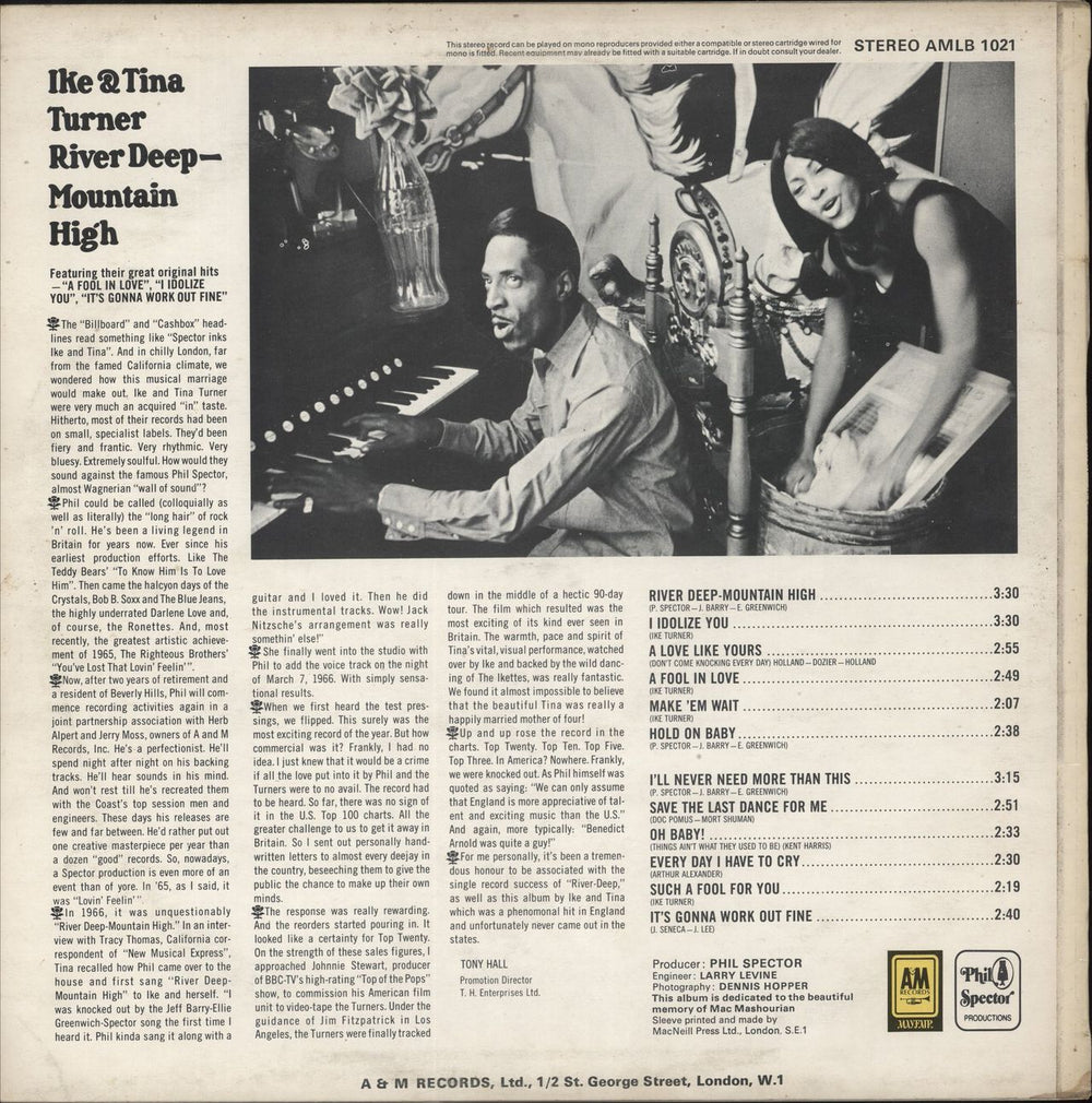 Ike & Tina Turner River Deep - Mountain High UK vinyl LP album (LP record)